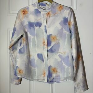 ❤️2/$15 or 3/$21❤️ Vibe Watercolor Long Sleeve Blouse, Size Small/Medium